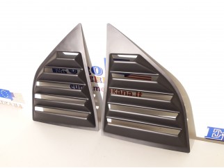 XE V2 Style PP Window Louvers Scoops 2Pc Set